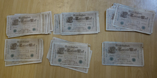 Lot 30x 1000 mark april - 21.,