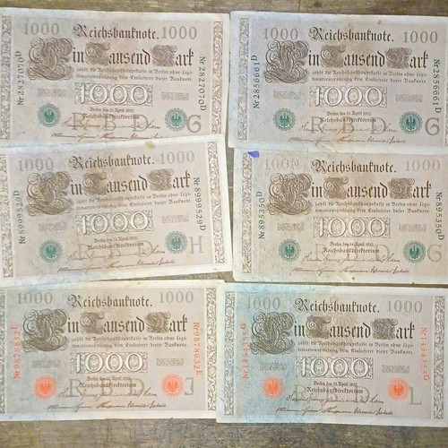 Reichsbanknote 1000 mark - reichsbanknote,