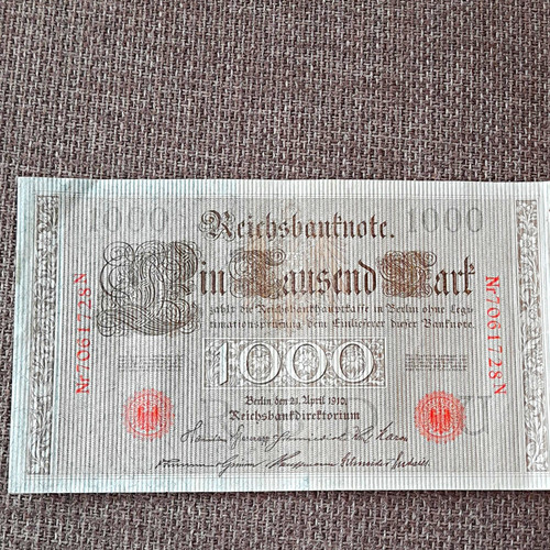 Reichsbanknote 1000 mark 1910 - reichsbanknote,