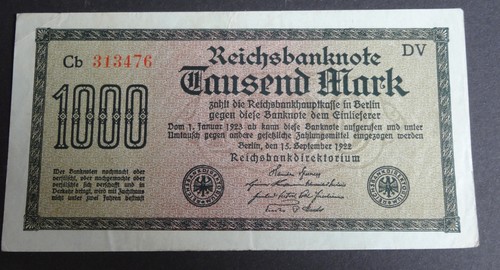 Reichsbanknote 1000 mark - 1000,