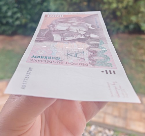 1000 deutsche mark banknote - dm,