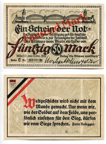 1000 mark köln 1922 - 1000,