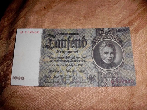Deutsche reichsmark 1000 - deutsche, reichsmark,
