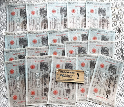 1000 mark reichsbanknote - mark, 20