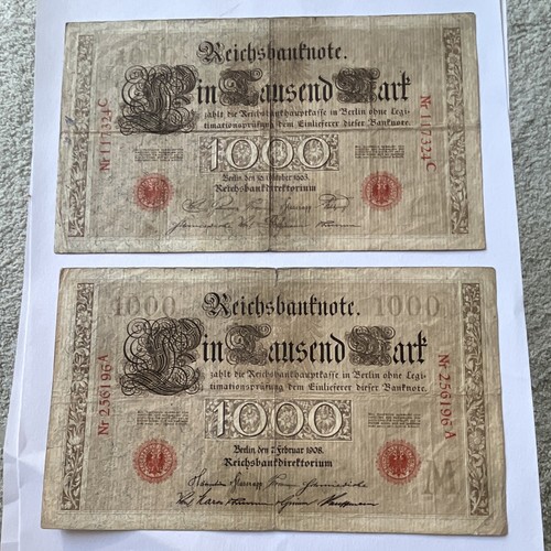 1000 mark reichsbanknote - 1000,