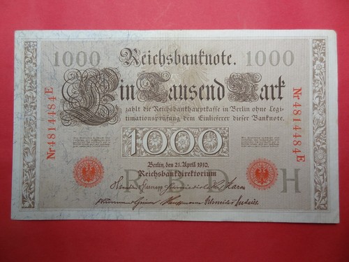 Reichsbanknote 1000 mark 21 - reichsbanknote,