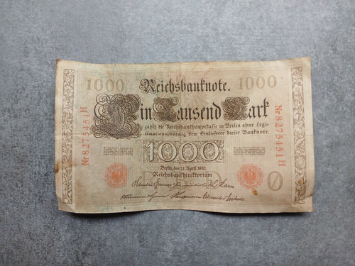 Reichsbanknote 1000 mark 1910 - mark,