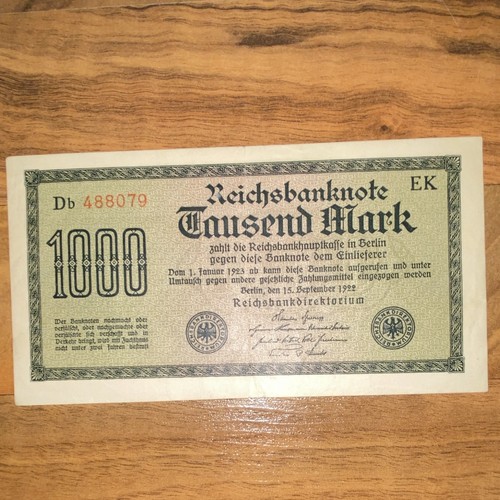 Reichsbanknote 1000 mark - reichsbanknote,