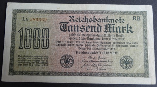 Reichsbanknote 1000 mark - reichsbanknote,