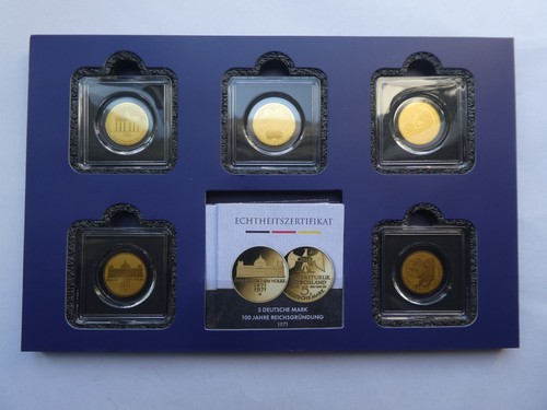 Deutsche mark in gold - in,