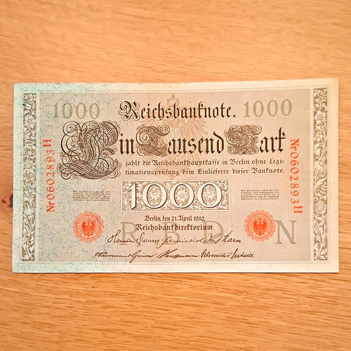 Reichsbanknote deutsches reich - reichsbanknote,