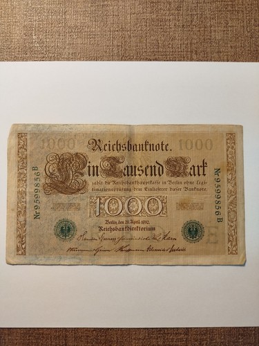 Reichsbanknote 1000 mark - 1000,
