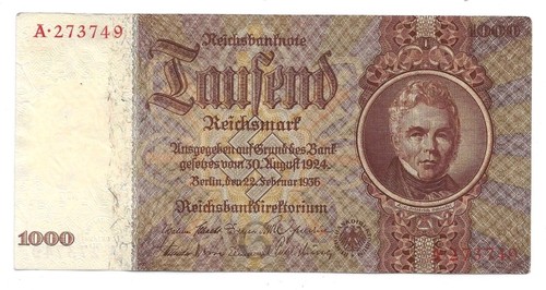 1000 mark 1936 177 - 1936, ro.