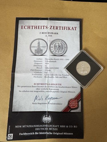 Reichsmark 1934 - 2,
