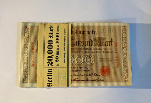 1000 mark reichsbanknote - mark, 20