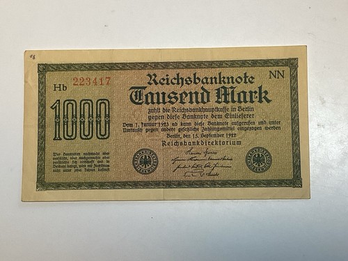 Reichsbanknote 1000 mark - reichsbanknote,