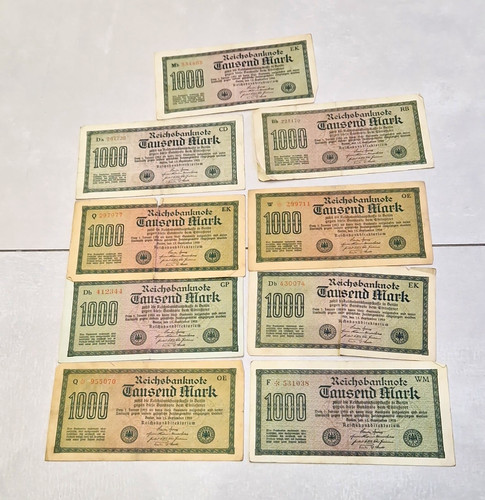 Konvolut reichsbanknoten 1000 - konvolut,
