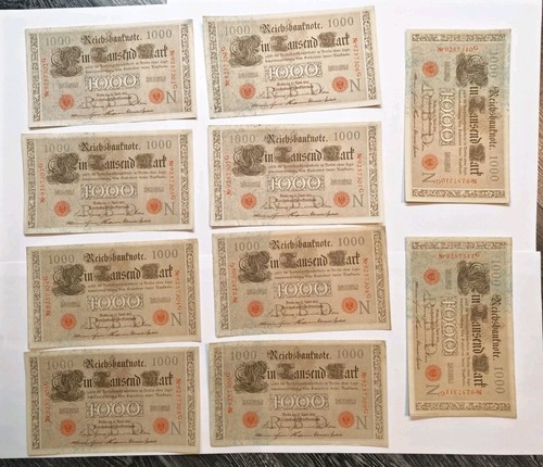1000 mark 1910 10 - ,