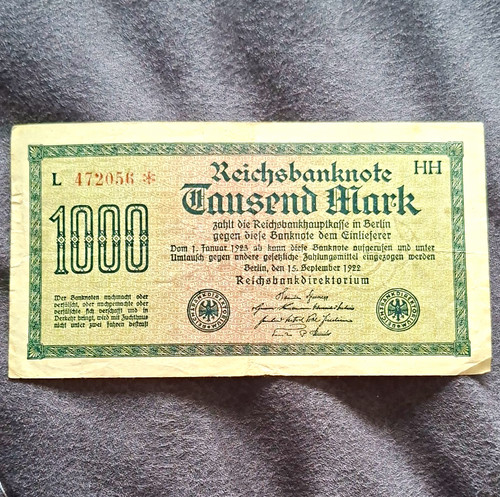 Reichsbanknote 1000 mark - 1000,