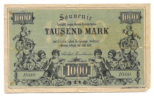 1000 mark souvenir - mark,