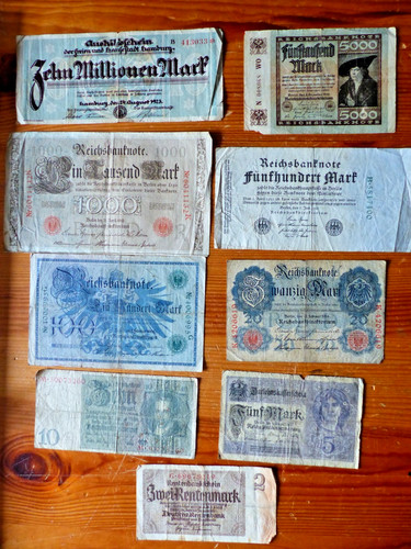 Konvolut reichsbanknoten - konvolut,