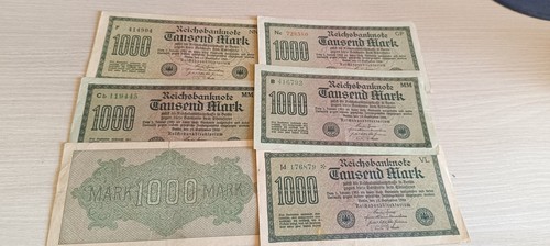 1000 reichsmark 6 st - reichsmark, (1922),