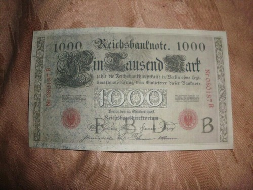 Deutsche reichsmark 1000 - deutsche,