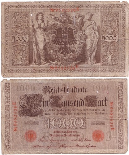 Deutschland reichsbanknote - deutschland,