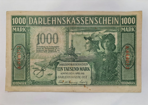 1000 mark darlehnskassenschein - 1000,