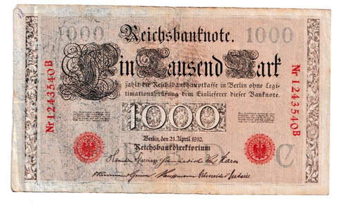 Reichsbanknote 1000 mark - 1000,