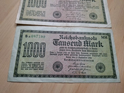 Banknote 1000 mark - banknote,