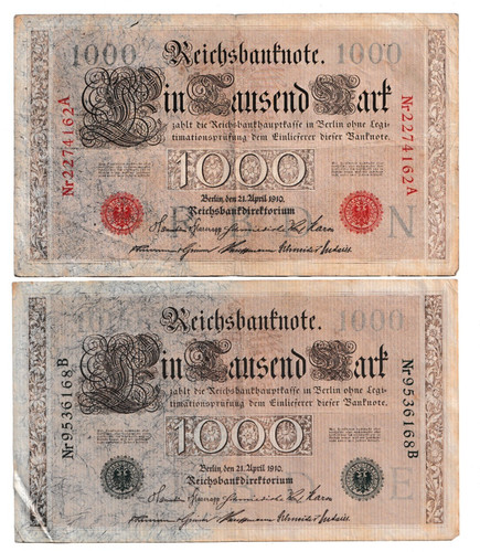 Reichsbanknoten 1000 mark - 1000,