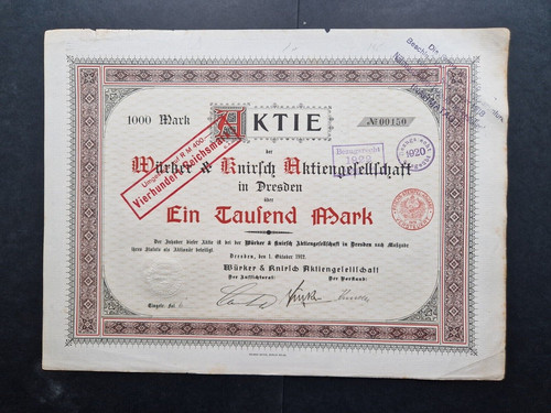 Würkner knirsch ag 1000 - &,