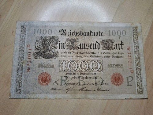 Banknote 1000 mark - mark, berlin