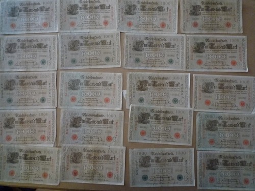 Reichsbanknoten 1000 mark - 20,