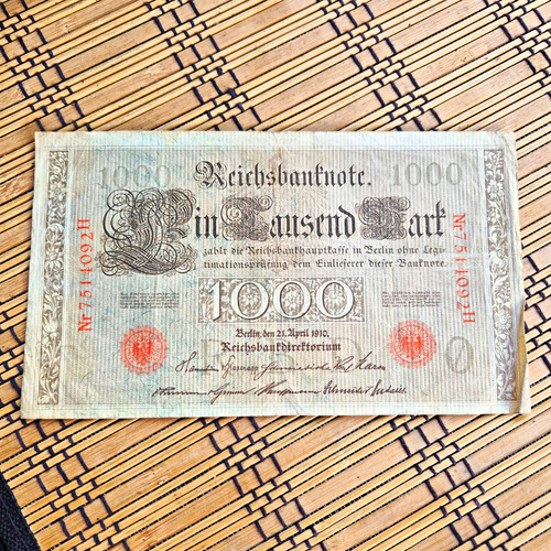 Deutsches reich reichsbanknote - deutsches,