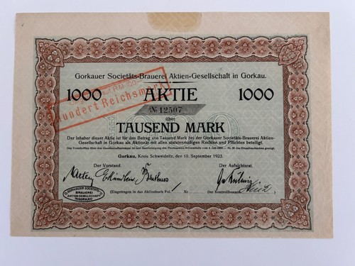 Historische aktie 1923 - historische,