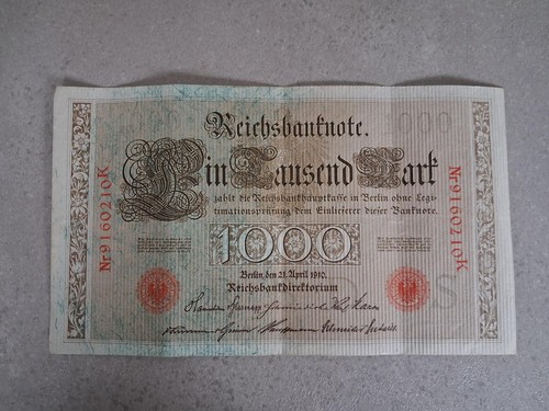 Original reichsbanknote 1000 - reichsbanknote,