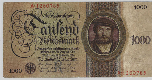 Germany 1000 reichsmark 1924 - germany/1000,