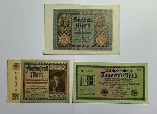 Banknoten lot von - banknoten, dr