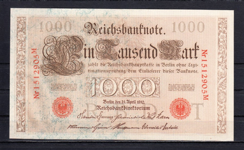 1000 mark 1910 ro - 1000, v.