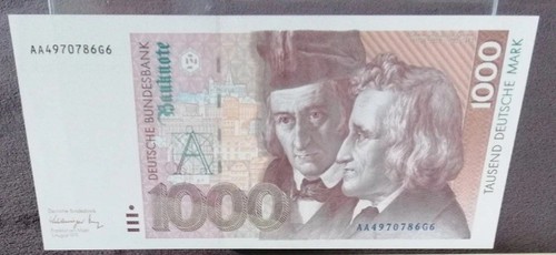 1000 deutsche mark bankfrisch - deutsche, *bankfrisch