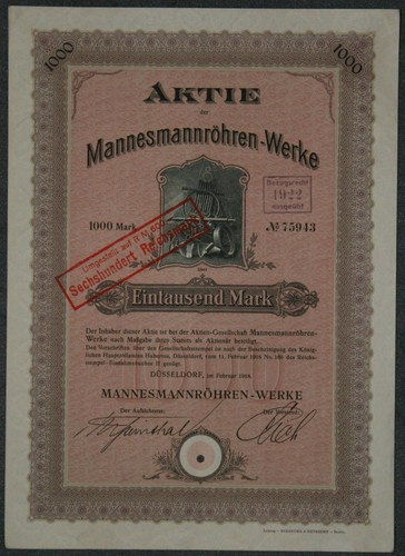 Mannesmannröhren werke 1922 - mannesmannröhren-werke,