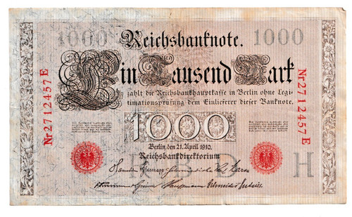 Reichsbanknote 1000 mark 1910 - 1000,