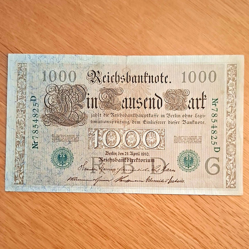 Reichsbanknote deutsches reich - deutsches,