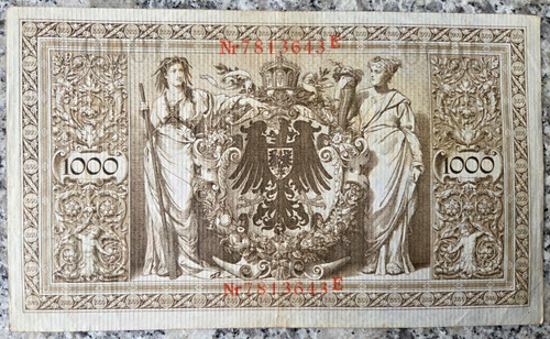 Deutsches reich reichsbanknote - deutsches,
