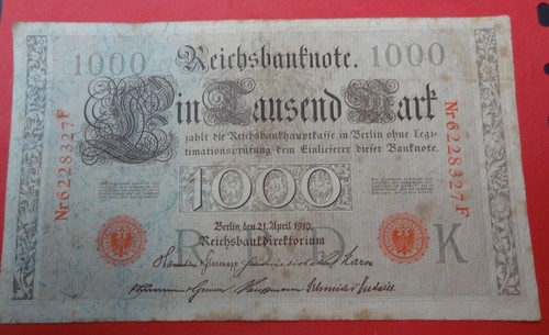 Reichsbanknote 1000 mark - 1000, 21