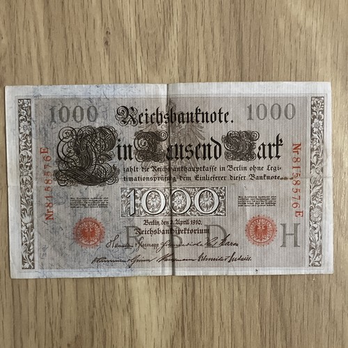Deutsches reich reichsbanknote - reich,