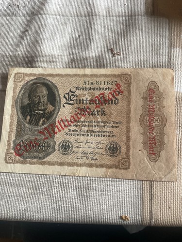 Reichsbanknote 1000 mark - reichsbanknote,