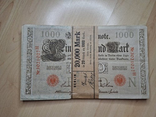 Bündel 1000 mark 1910 - 1000,